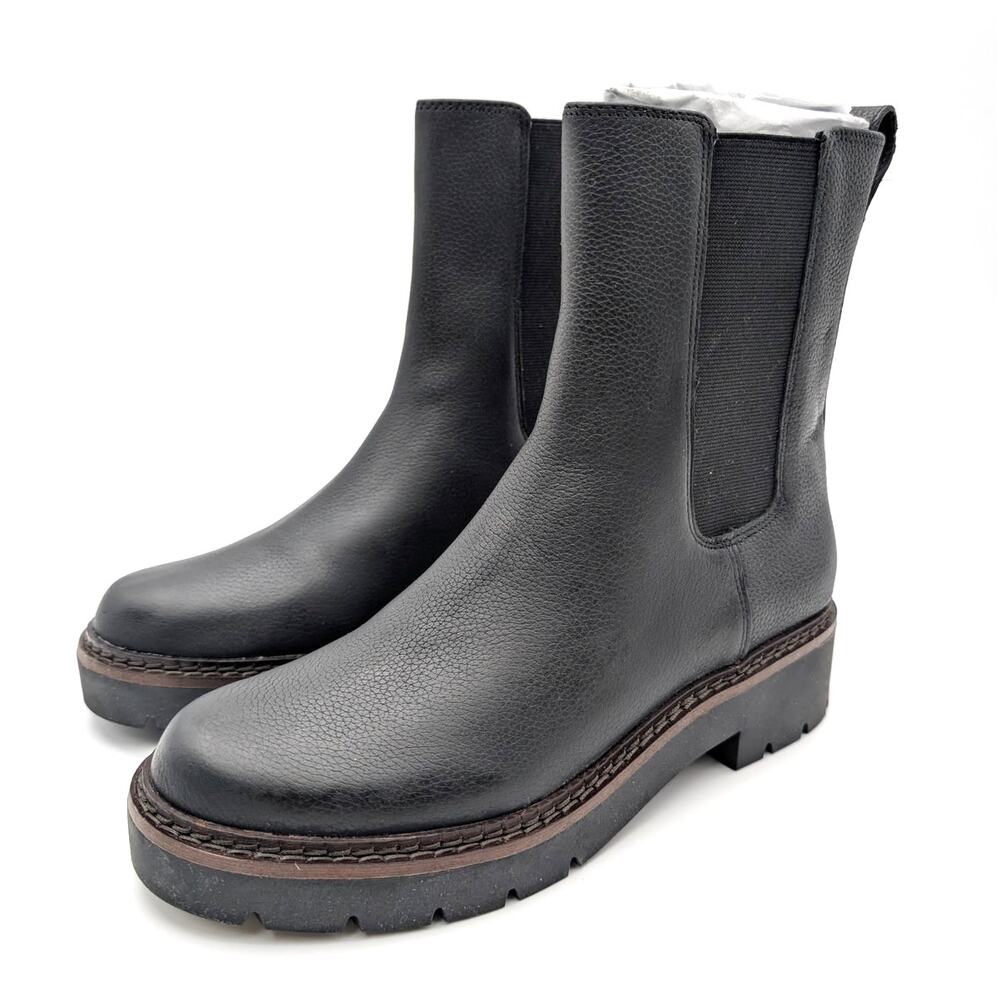 Nordstrom Darian Water Resistant Chelsea Boots Women's Black Size US6.5M EU36.5